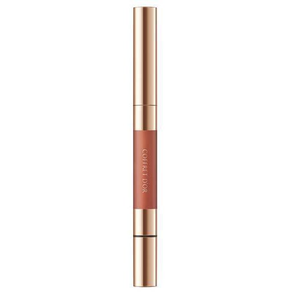 Kanebo Coffret Doll Contour Lip Duo 02 Coral Brown - Lispticks Brands Must Have