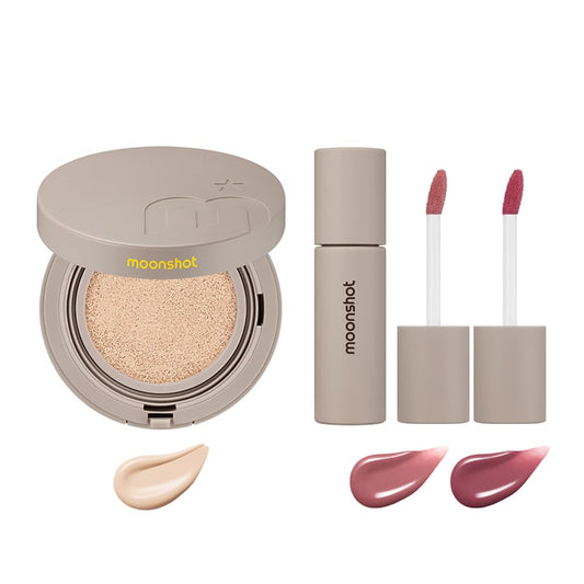 KOREA Foundation Lip Stain Set (15N+01 Uni Beige+02 Wormhole Mystery)