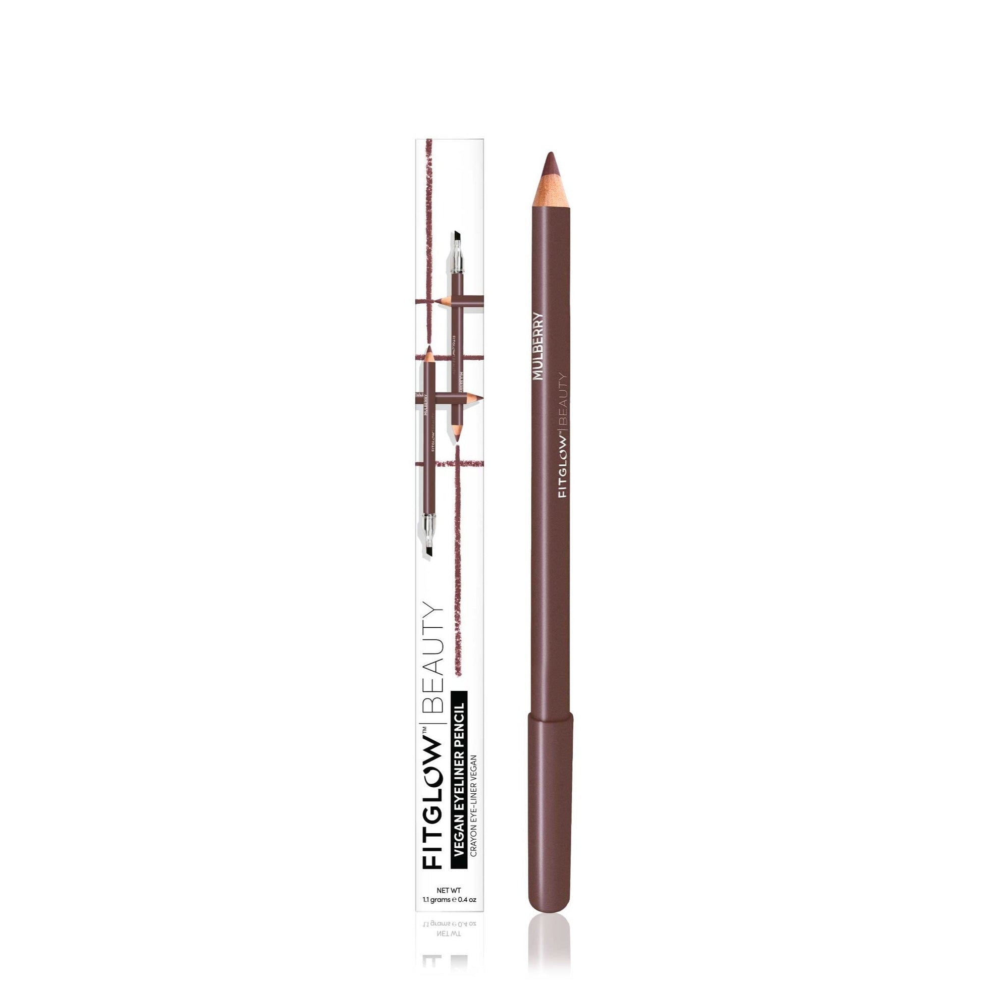 Vegan Eye Liner - Makeup - Fitglow Beauty - EyePencilLiner_single_Mulberry_box - The Detox Market | Mulberry
