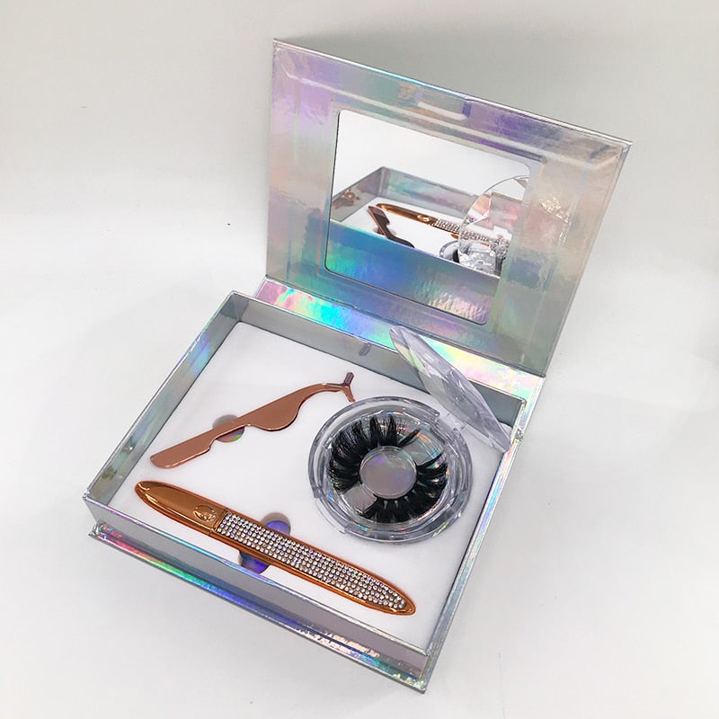Big 3 Pairs Lash Packaging with Eyelashes