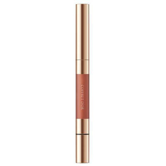 Kanebo Coffret Doll Contour Lip Duo 02 Coral Brown - Lispticks Brands Must Have
