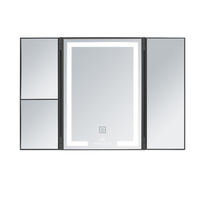 Lucid Trifold LED Easel Makeup Mirror