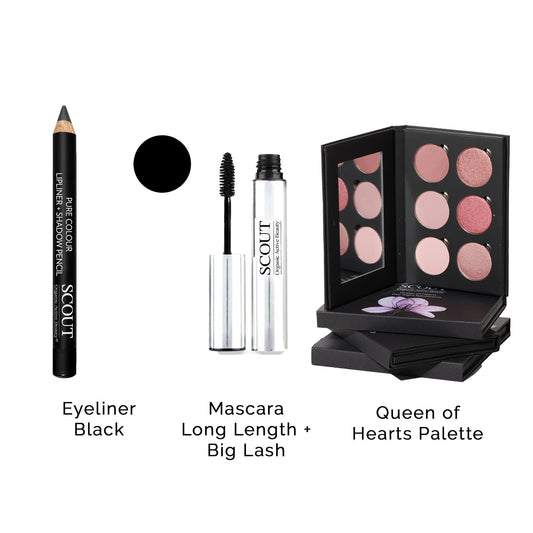 Mascara, Eyeliner & Eye Shadow Pallet Kit
