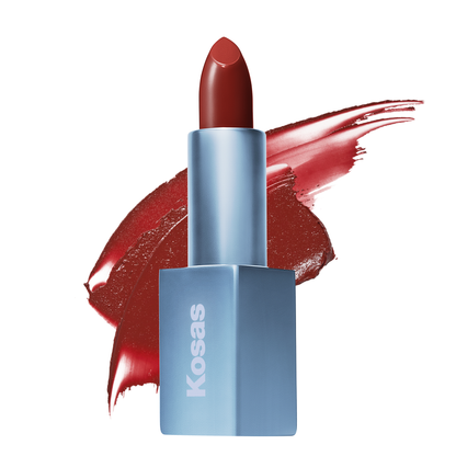 Weightless Lip Color Nourishing Satin Lipstick - Makeup - Kosas - PDP-Weightless-Deep-Talks - The Detox Market | Deep Talks - neutral brick red