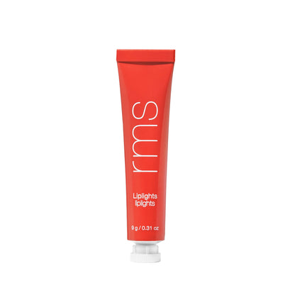 Liplights Cream Lip Gloss - Makeup - RMS Beauty - RMS_Liplights_LLG7_Babette - The Detox Market | Babette - sheer orange based red with a subtle shimmer