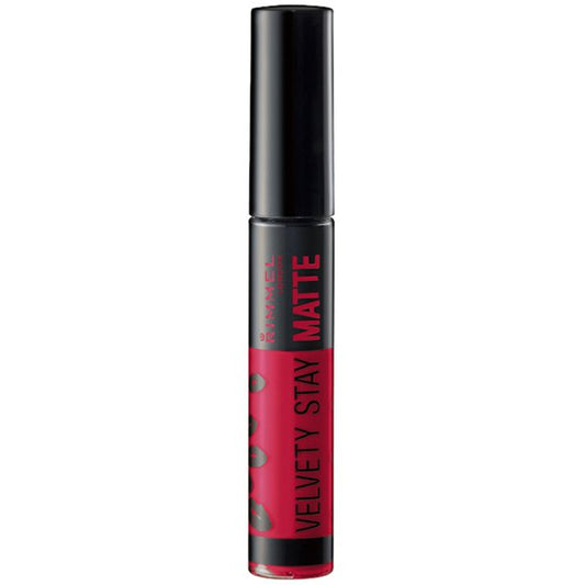 Rimmel Velveti Stay Matt 008 Vivid Pink 6ml - Moisturing Lipstick Brands - Japan Makeup