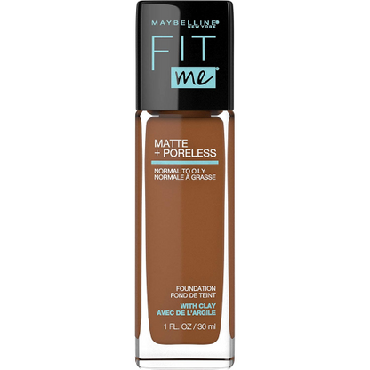 Maybelline New York Fit Me Matte + Pore Less Foundation, 1 fl oz
